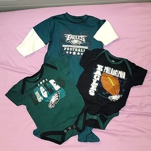 Philadelphia Eagles sleeper and onesie set